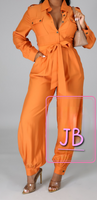 BURNT ORANGE JUMPSUIT