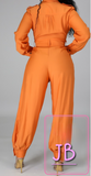 BURNT ORANGE JUMPSUIT