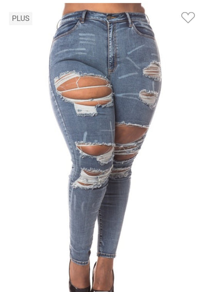 HIGH RISE SKINNY JEANS