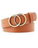 SIMPLE DOUBLE RING BUCKLE FASHION BELT