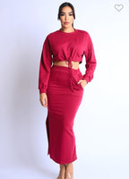 MAXI SKIRT LOUNGE SET