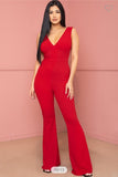 TECHNO CREPE BELL BOTTOM JUMPSUIT