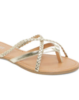 STRAP BRAIDED FLIP-FLOPS