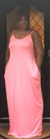 POCKET PINK MAXI DRESS