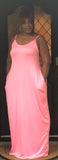 POCKET PINK MAXI DRESS